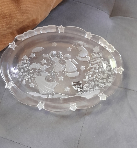 Mikasa Clear Crystal Christmas Holliday Star Dish NWT - Picture 7 of 11